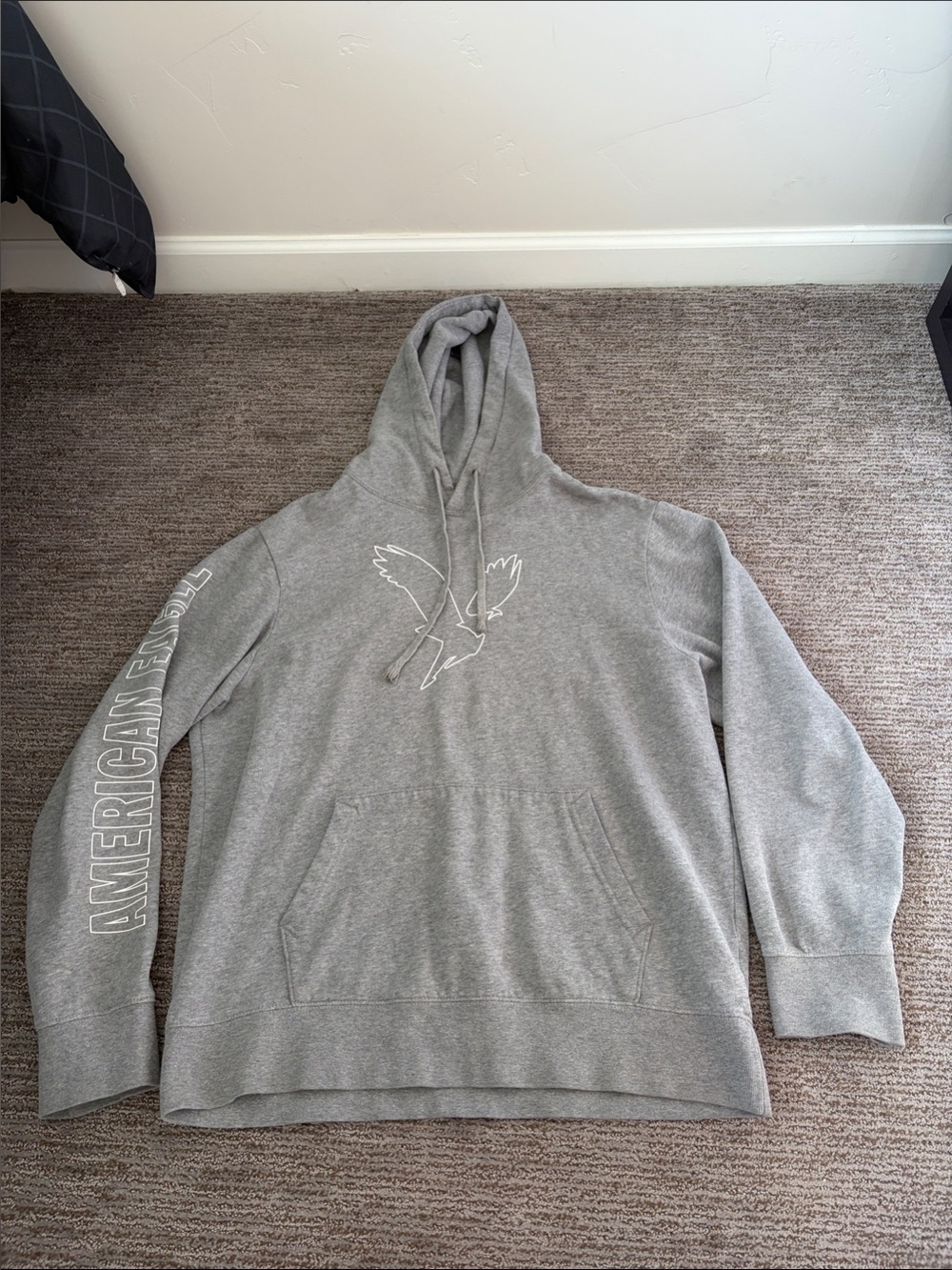 American Eagle Outfitters Gray Hoodie with Eagle Logo